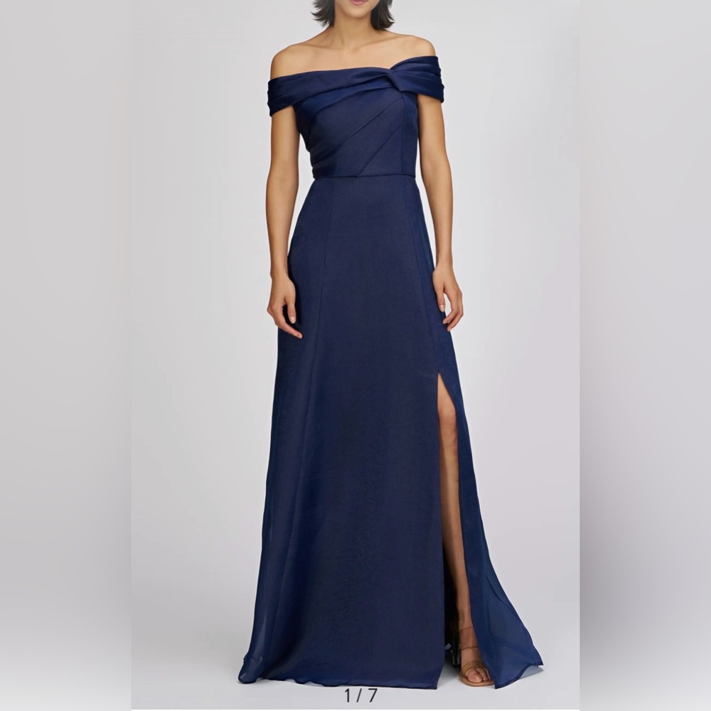 NEW JS Collection Isadora Off the Shoulder Organza Gown Dress, Size 6